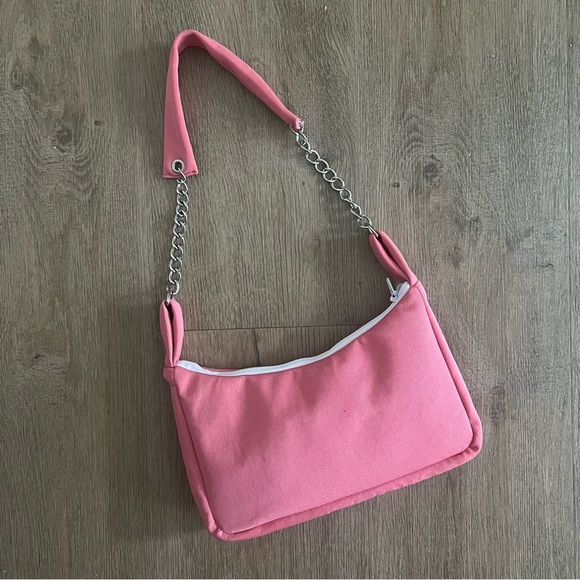 Reworked Adidas Pink Shoulder Bag - Handmade from Vintage Joggers - Picture 3 of 7
